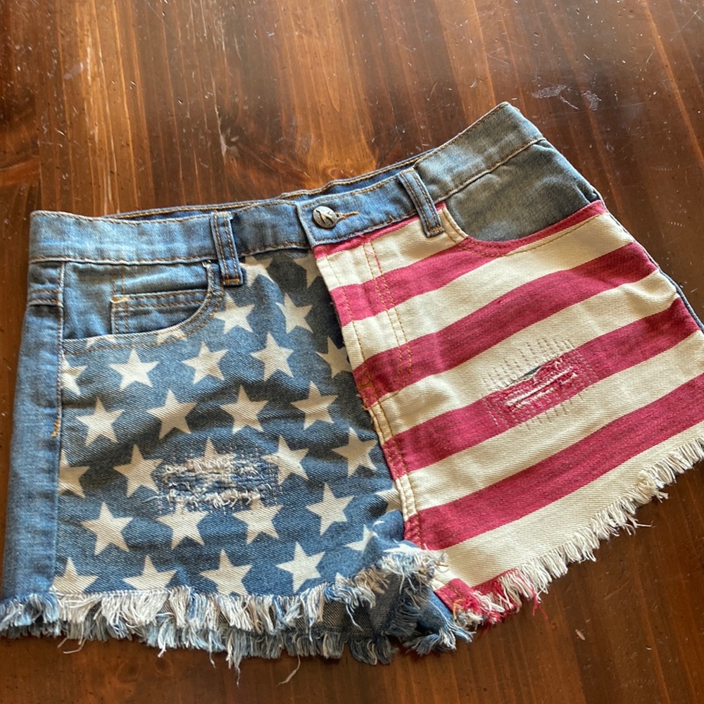 Denim shorts